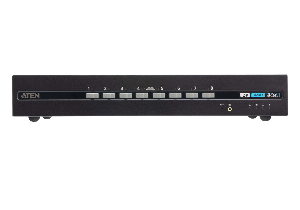 ATEN 8-Port USB DisplayPort Dual Display Secure KVM Switch with CAC (PSD PP v4.0 Compliant)