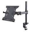 StarTech.com Laptop Desk Mount - Monitor and Laptop Mount - Displays up to 34" (17.6lb/8kg) & Laptops (4.5kg/9.9lb) - Articulating VESA Laptop Tray Arm - Clamp / Grommet Mount