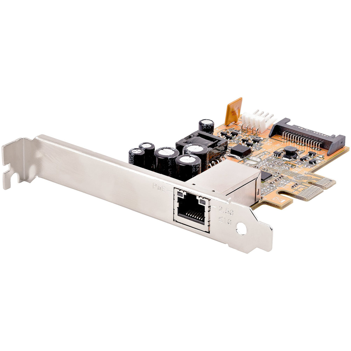 StarTech.com 1 Port 2.5Gbps PoE Network Card, PCIe Ethernet Card w/RJ45, 30W 802.3at PoE NIC for Desktops/Servers, Network PoE LAN Adapter w/Low-Profile Bracket, NBaseT, Windows/Linux - TAA