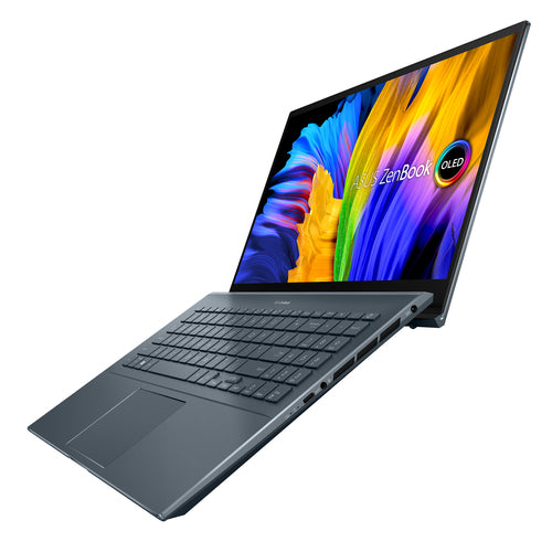 ASUS Zenbook Pro 15 OLED UM5500QE-XH99T-CA AMD Ryzen™ 9 5900HX Laptop 39.6 cm (15.6") Touchscreen Full HD 16 GB LPDDR4x-SDRAM 512 GB SSD NVIDIA GeForce RTX 3050 Ti Wi-Fi 5 (802.11ac) Windows 11 Pro Grey