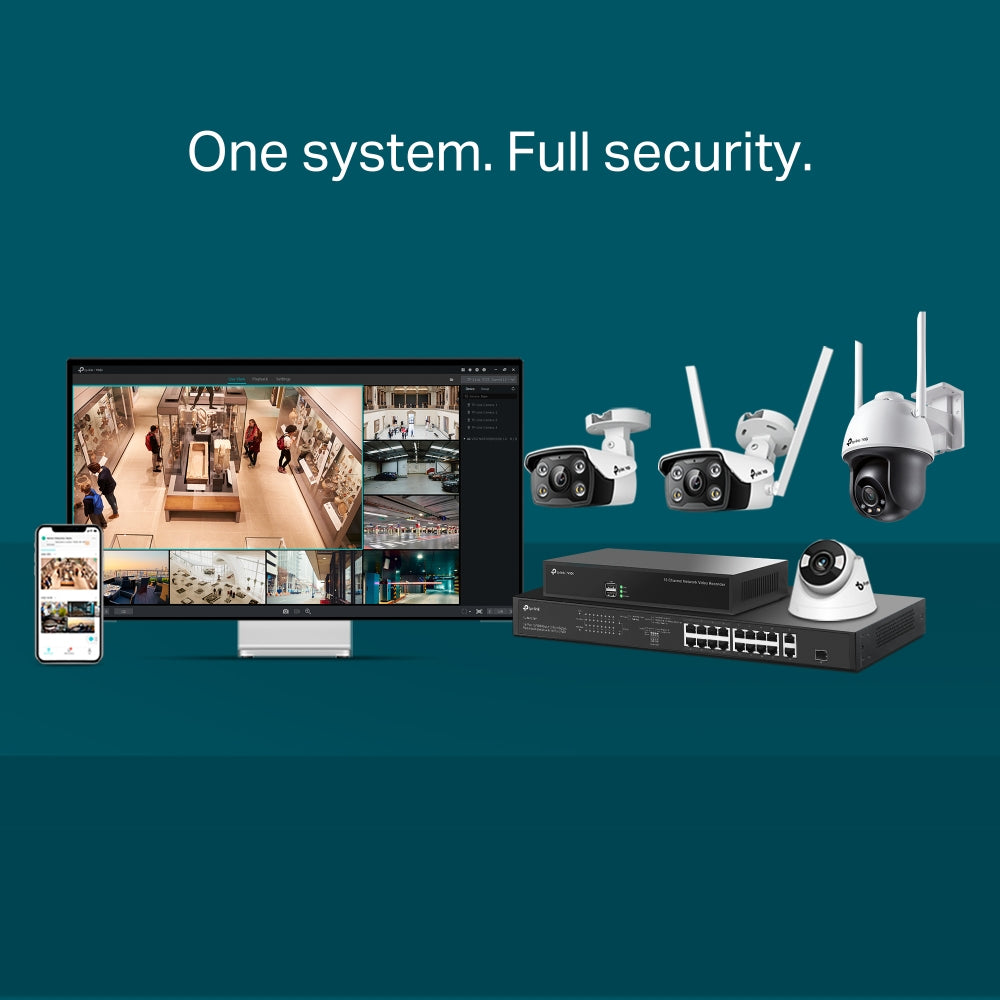 TP-Link VIGI 4MP Outdoor Full-Color Bullet Network Camera