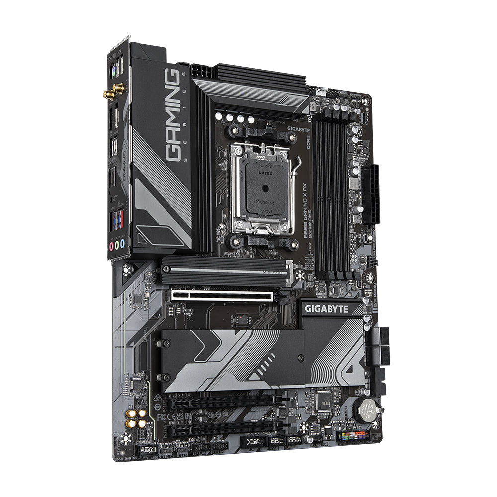 GIGABYTE B650 GAMING X AX Motherboard - Supports AMD Series 9000 CPUs, 8+2+2 Phases Digital VRM, up to 8000MHz DDR5 (OC), 1xPCIe 5.0+2xPCIe 4.0 x4 M.2, Wi-Fi 6E, 2.5GbE LAN, USB 3.2 Gen 2x2