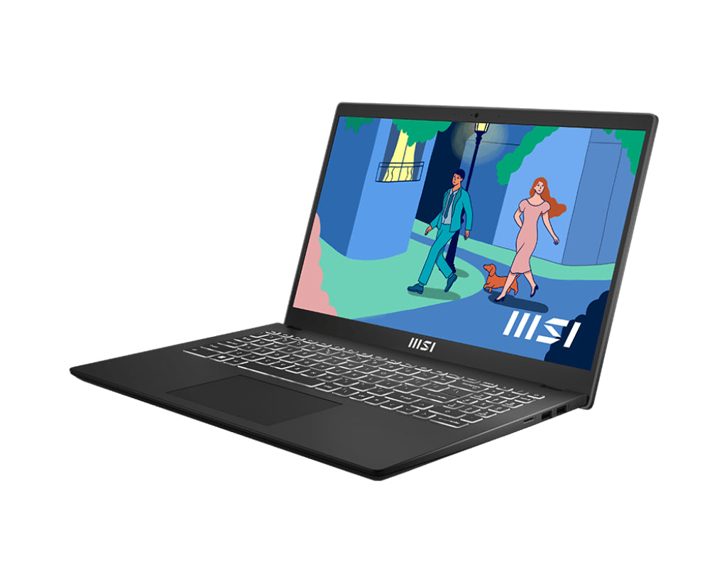 MSI Modern 15 B13M-447US Intel® Core™ i7 i7-1355U Laptop 39.6 cm (15.6") Full HD 16 GB DDR4-SDRAM 1 TB SSD Wi-Fi 6 (802.11ax) Windows 11 Home Black