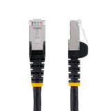 StarTech.com 20ft CAT6a Ethernet Cable - Black - Low Smoke Zero Halogen (LSZH) - 10GbE 500MHz 100W PoE++ Snagless RJ-45 w/Strain Reliefs S/FTP Network Patch Cord