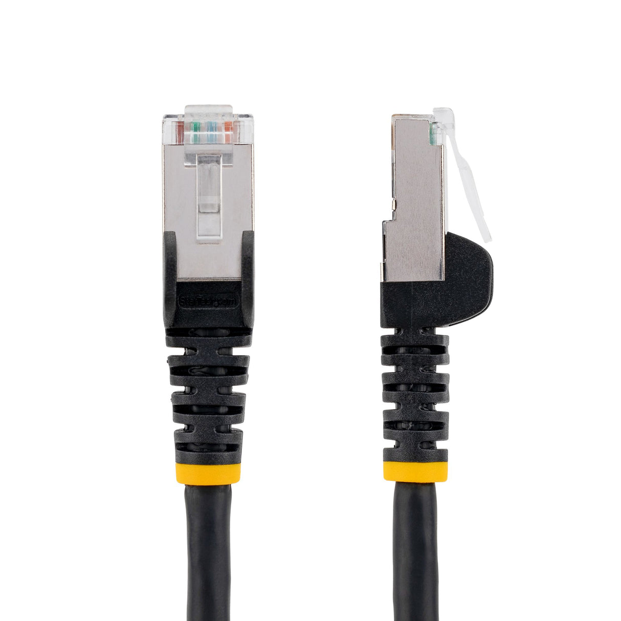 StarTech.com 15ft CAT6a Ethernet Cable - Black - Low Smoke Zero Halogen (LSZH) - 10GbE 500MHz 100W PoE++ Snagless RJ-45 w/Strain Reliefs S/FTP Network Patch Cord