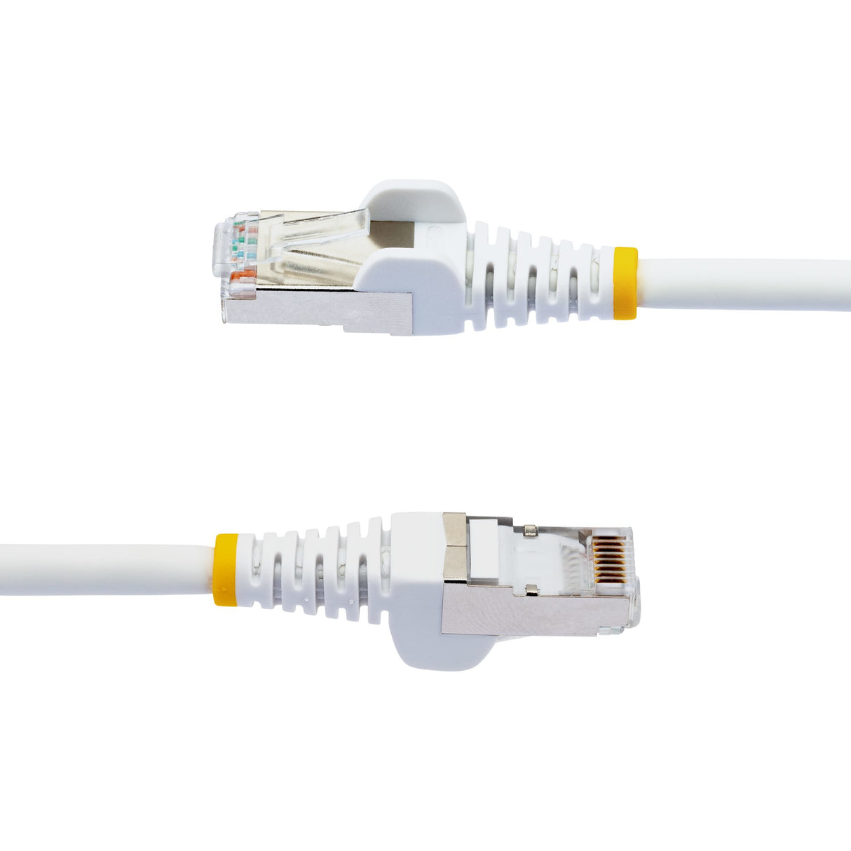 StarTech.com 5ft CAT6a Ethernet Cable - White - Low Smoke Zero Halogen (LSZH) - 10GbE 500MHz 100W PoE++ Snagless RJ-45 w/Strain Reliefs S/FTP Network Patch Cord