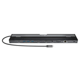 j5create JCD542-N USB-C® Dual HDMI™ Docking Station, includes 2x HDMI ports and 4x USB ports, Grey & Black