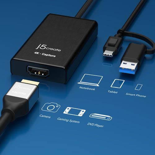 j5create JVA11-N 4K HDMI™ Capture Adapter