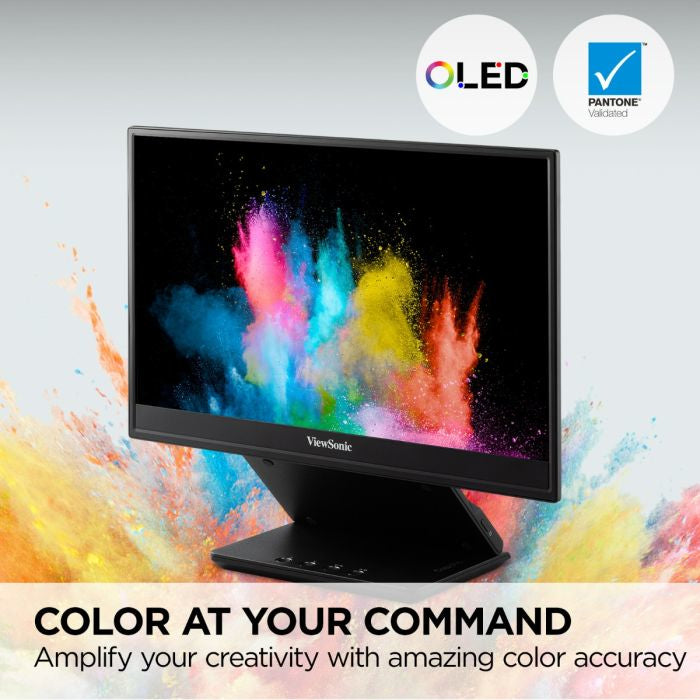 Viewsonic VP Series VP16-OLED computer monitor 40.6 cm (16") 1920 x 1080 pixels Full HD Black
