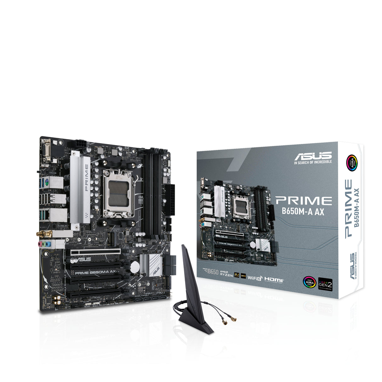 ASUS PRIME B650M-A AX motherboard AMD B650 Socket AM5 micro ATX