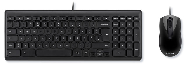 ASUS CHROME WD US KBMS keyboard Mouse included Universal USB QWERTY US English Black