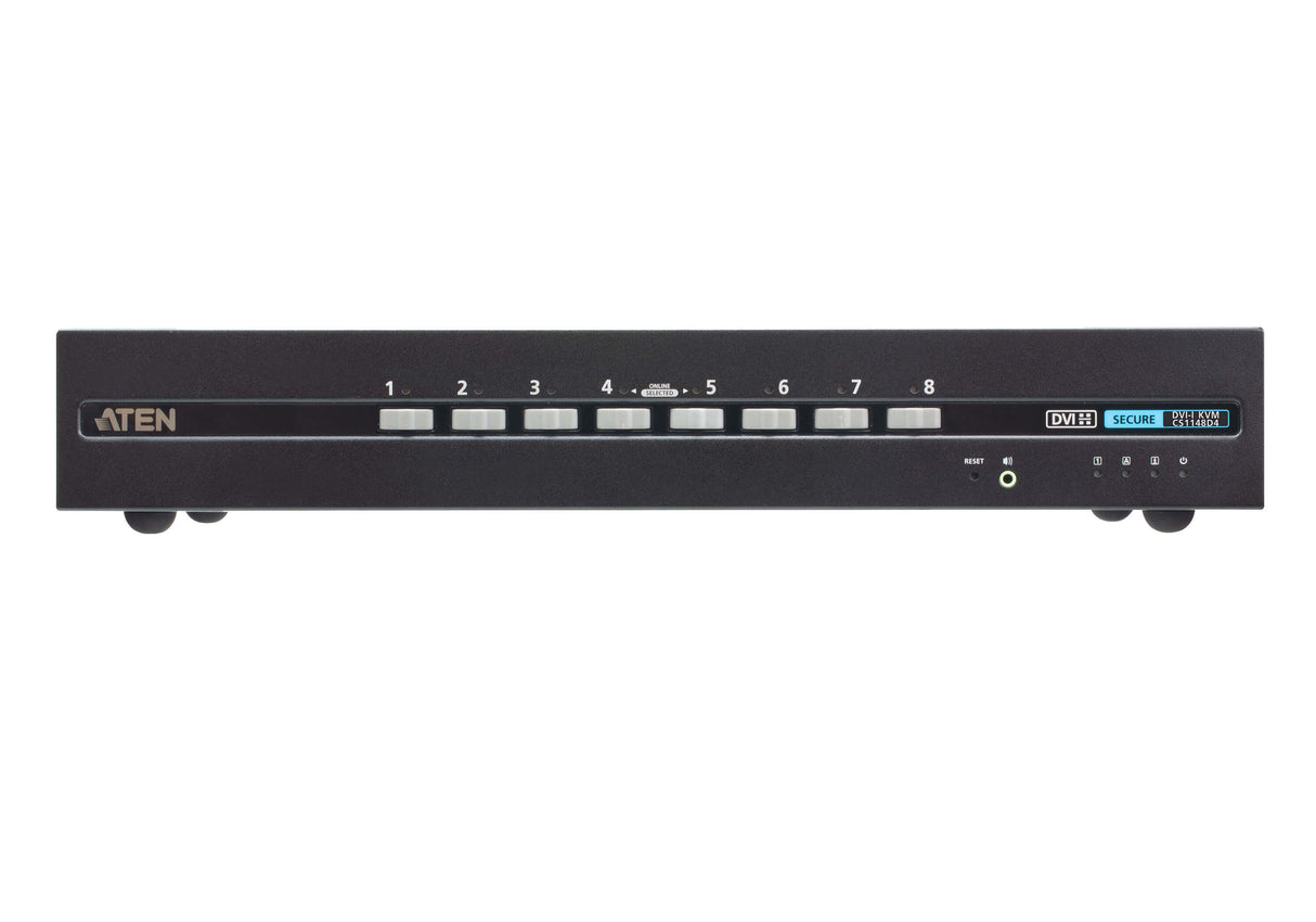ATEN CS1148D4 KVM switch Rack mounting Black