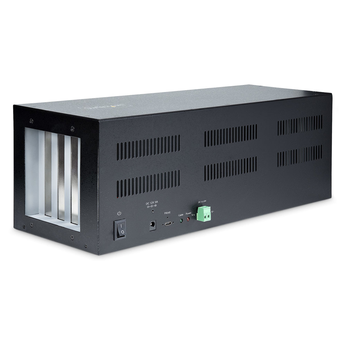 StarTech.com 4-Slot PCIe Expansion Chassis with PCIe x2 Host Card, PCIe 2.0 - 10Gbps, External PCIe Slots for Desktops/Servers, PCI Express Expansion Box/Adapter, 4 PCIe x1 Slots - TAA