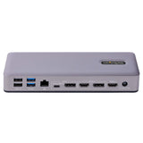 StarTech.com USB-C Docking Station - Multi Monitor HDMI/DP/DP Alt Mode USB-C Dock - 3x 4K30 / 2x 4K60 - 7-Port USB Hub - 60W Power Delivery - GbE - 3.5mm Audio - Works With Chromebook certified - TAA