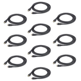 StarTech.com 10-Pack 6ft (1.8m) HDMI Cable, 4K High Speed HDMI Cable w/ Ethernet, UHD 4K 30Hz Video, HDMI 1.4 Cable, Ultra HD HDMI Monitors, Projectors, TVs & Displays, Black HDMI Cord - M/M