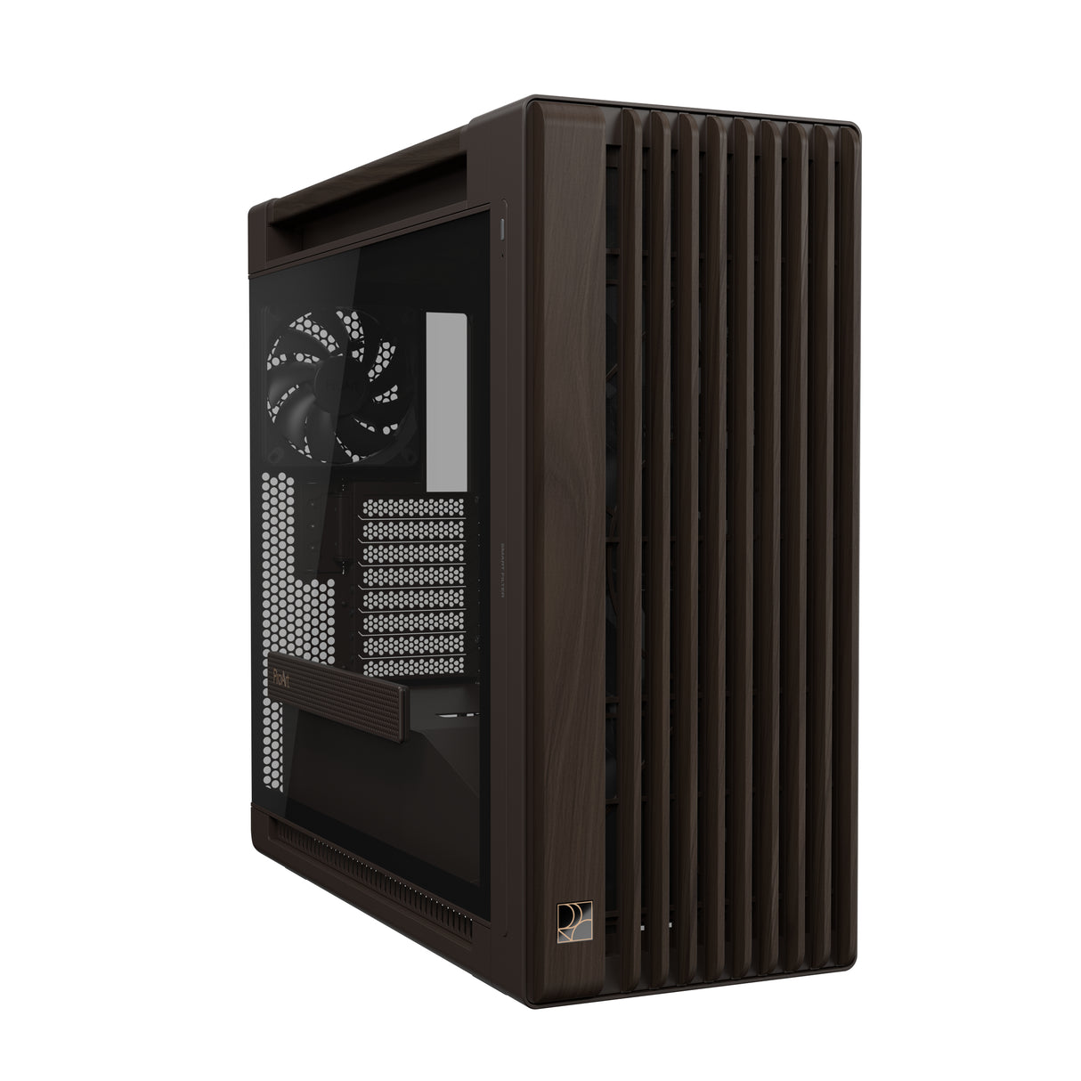 ASUS ProArt PA602 Wood Edition Retro Brown - Tempered Glass Panel Midi Tower
