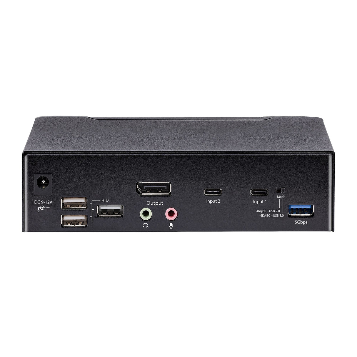 StarTech.com 2-Port USB-C KVM Switch, Single 4K 60Hz DisplayPort Monitor, 3.5mm Audio, 6x USB Hub Ports, Hot Key Switching, Thunderbolt 3/4 Compatible - TAA