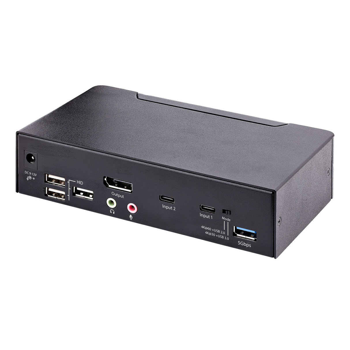 StarTech.com 2-Port USB-C KVM Switch, Single 4K 60Hz DisplayPort Monitor, 3.5mm Audio, 6x USB Hub Ports, Hot Key Switching, Thunderbolt 3/4 Compatible - TAA