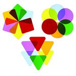 WHITNEY BROTHERS WB7780 RAINBOW ACRYLIC 3-PACK FOR LIGHT TABLES