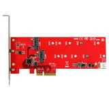 StarTech.com 2x M.2 SATA SSD Controller Card - PCIe - TAA