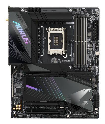 GIGABYTE Z790 AORUS PRO X WIFI7 Motherboard - Supports Intel Core 14th Gen CPUs, 18+1+2 phases VRM, up to 8266MHz DDR5 (OC), 1xPCIe 5.0 + 4xPCIe 4.0 M.2, Wi-Fi 7, 5GbE LAN, USB 3.2 Gen 2