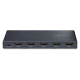 StarTech.com 4-Port 8K HDMI Switch, HDMI 2.1 Switcher 4K 120Hz HDR10+, 8K 60Hz UHD, HDMI Switch 4 In 1 Out, Auto/Manual Source Switching, Power Adapter and Remote Included