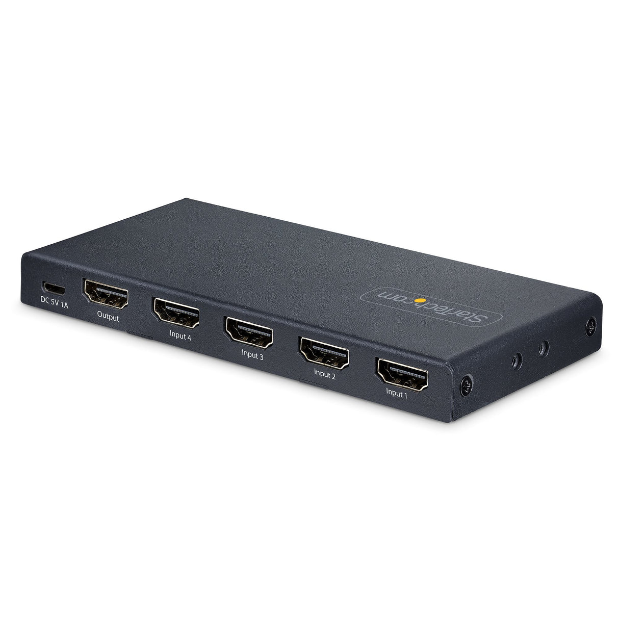 StarTech.com 4-Port 8K HDMI Switch, HDMI 2.1 Switcher 4K 120Hz HDR10+, 8K 60Hz UHD, HDMI Switch 4 In 1 Out, Auto/Manual Source Switching, Power Adapter and Remote Included