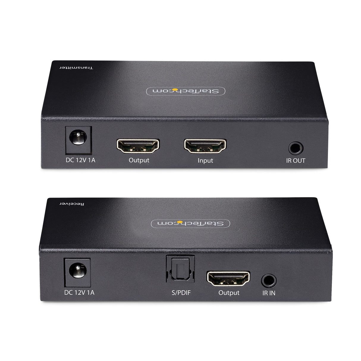 StarTech.com 4K HDMI Extender Over CAT5/CAT6 Cable, 4K 60Hz HDR Video Extender Up to 230ft (70m), HDMI Over Ethernet Cabling, S/PDIF Audio Out, HDMI Transmitter and Receiver Kit