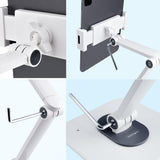 StarTech.com Adjustable Tablet Stand for Desk - Wall Mountable - Capacity 2.2lb (1kg) - Ergonomic Articulating Universal Tablet Stand - Tablet Holder for Desk Pivot/Swivel/Rotate