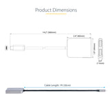 StarTech.com USB-C to Dual Displayport 1.4 Adapter, USB Type-C Multi-Monitor MST Hub, Dual 5K 60Hz DP Laptop Display Extender / Splitter, HDR, Extra-Long Built-In Cable - Windows Only