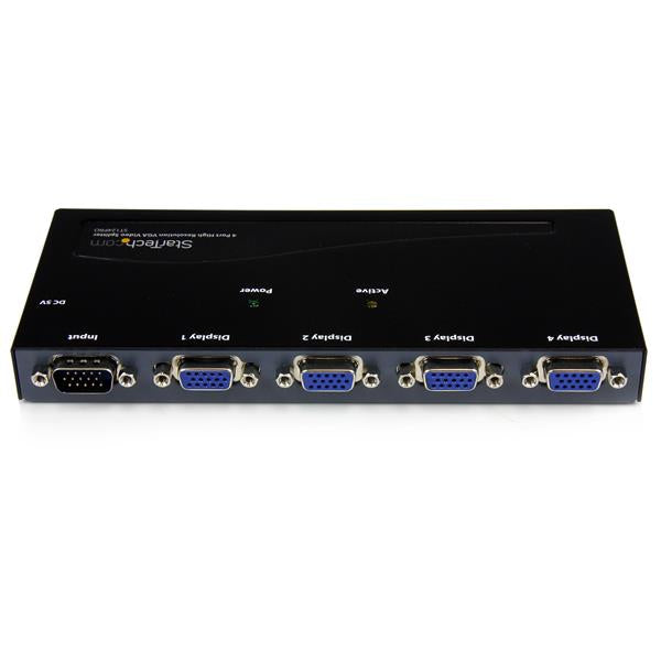 StarTech.com 4 Port High Resolution VGA Video Splitter - 350 MHz - TAA