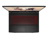 MSI Gaming GF66 11UE-633CA Katana Intel® Core™ i7 i7-11800H Laptop 39.6 cm (15.6") Full HD 16 GB DDR4-SDRAM 1 TB SSD NVIDIA GeForce RTX 3060 Wi-Fi 6 (802.11ax) Windows 11 Home Black
