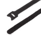 StarTech.com 6in (15cm) Hook and Loop Cable Ties, Black, Reusable Cable Straps, Adjustable and Flexible, Cord Organizer Tie/Wraps for Cable Management, Wire Loop Ties - 50 Pack