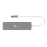 j5create JCD353 laptop dock/port replicator USB 3.2 Gen 1 (3.1 Gen 1) Type-C Grey
