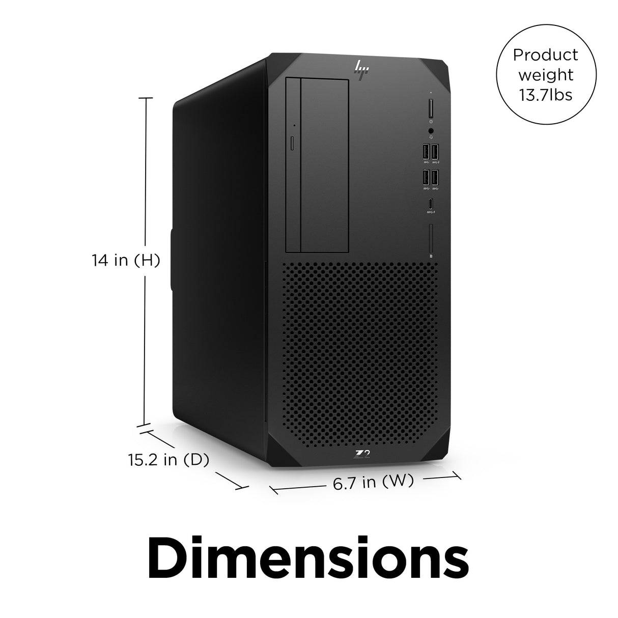 HP Z2 G9 Intel® Core™ i5 i5-12600K 32 GB DDR5-SDRAM 512 GB SSD NVIDIA T400 Windows 11 Pro Tower Workstation Black