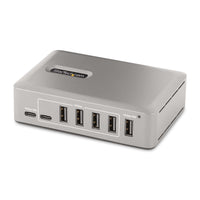 StarTech.com 10-Port USB-C Hub - 8x USB-A/2x USB-C - Self-Powered w/65W Power Supply - USB 3.1 10Gbps - Desktop/Laptop USB Hub w/USB-IF Certified 3ft Locking Cable, USB C Hub - TAA