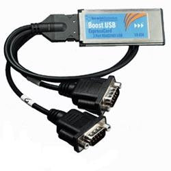 Brainboxes VX-045 serial cable Black ExpressCard 2 x 9 pin RS232