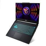 MSI Cyborg 15 A13VEK-855CA Intel® Core™ i7 i7-13620H Laptop 39.6 cm (15.6") Full HD 16 GB DDR5-SDRAM 1 TB SSD NVIDIA GeForce RTX 4050 Wi-Fi 6 (802.11ax) Windows 11 Home Black