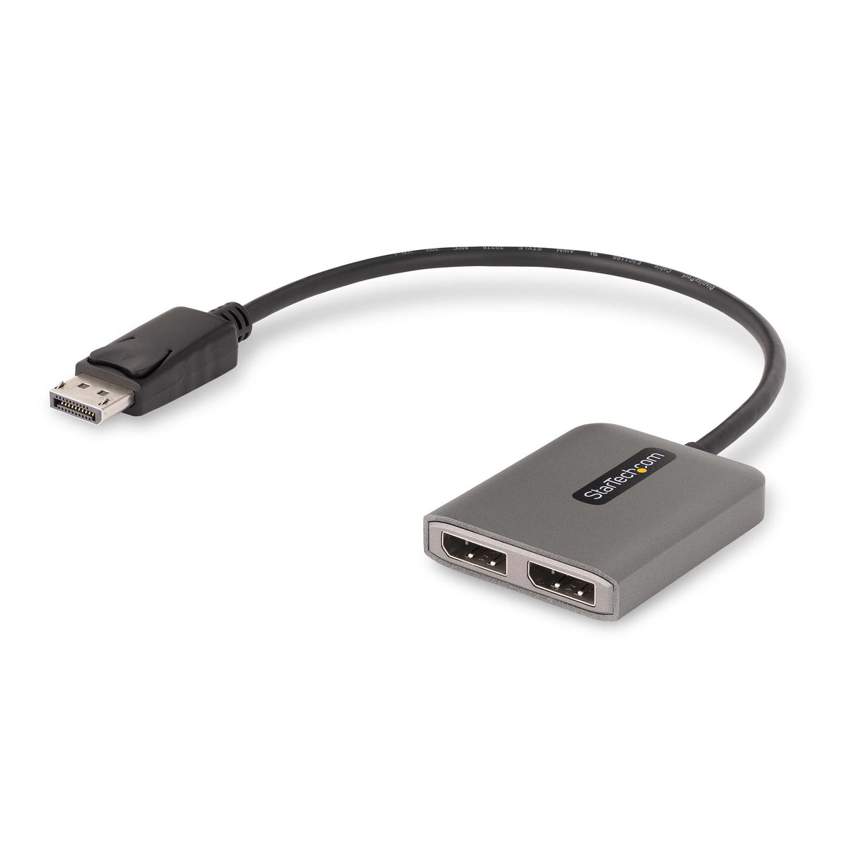 StarTech.com Dual-Monitor DisplayPort 1.4 Splitter, DisplayPort to 2x DP Multi-Monitor Adapter, Dual 5K 60Hz Computer MST Hub, Extra-Long Built-in Cable - Windows Only