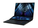 ASUS ROG Zephyrus Duo 16 GX650PZ-XS96 laptop AMD Ryzen™ 9 7945HX 40.6 cm (16") WQXGA 32 GB DDR5-SDRAM 1 TB SSD NVIDIA GeForce RTX 4080 Wi-Fi 6E (802.11ax) Windows 11 Pro Black
