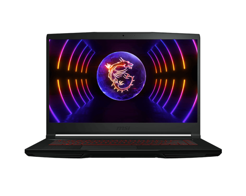 MSI Gaming GF63 12UDX-039CA Intel® Core™ i5 i5-12450H Laptop 39.6 cm (15.6") Full HD 16 GB DDR4-SDRAM 512 GB SSD NVIDIA GeForce RTX 3050 Wi-Fi 6 (802.11ax) Windows 11 Home Black