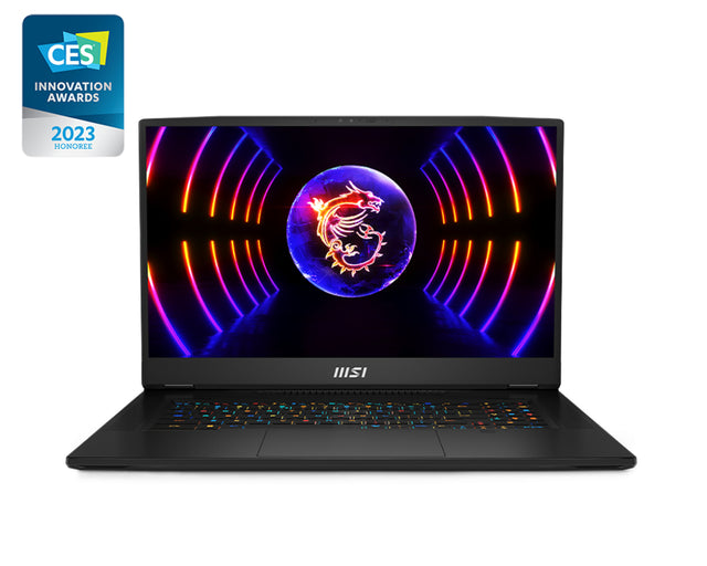 MSI Gaming GT77HX 13VH-046US Titan Intel® Core™ i9 i9-13980HX Laptop 43.9 cm (17.3") 4K Ultra HD 64 GB DDR5-SDRAM 2 TB SSD NVIDIA GeForce RTX 4080 Wi-Fi 6E (802.11ax) Windows 11 Pro Black