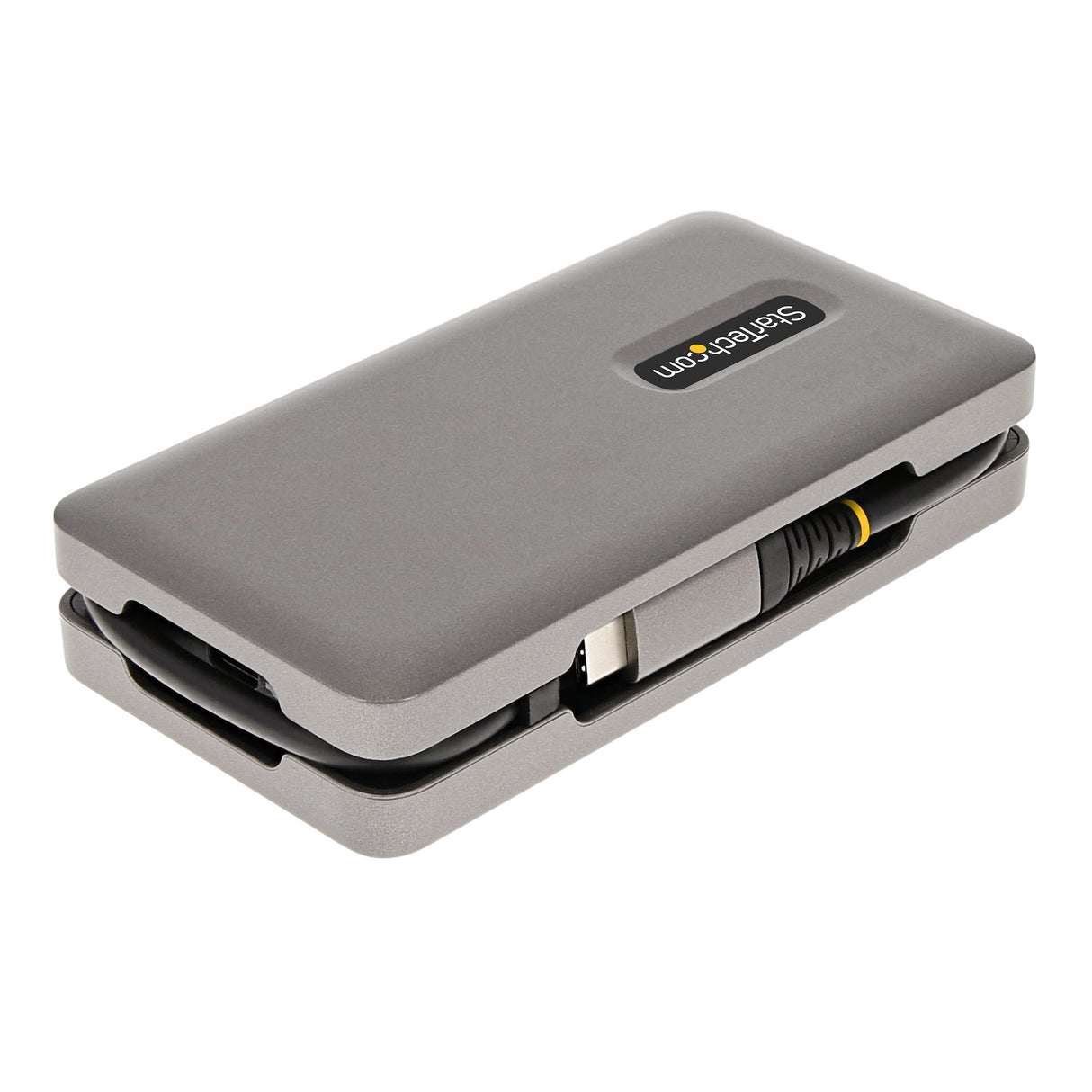 StarTech.com USB-C Multiport Adapter - 4K 60Hz HDMI/DP - 3-Port USB Hub - 100W Power Delivery Pass-Through - GbE - Travel Mini Docking Station w/ Charging - 1ft/30cm Wrap-Around Cable