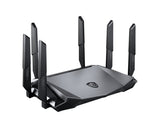MSI RadiX AX6600 WiFi 6 Tri-Band wireless router Gigabit Ethernet Tri-band (2.4 GHz / 5 GHz / 5 GHz) Black
