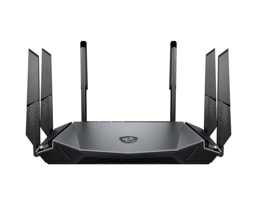 MSI RadiX AX6600 WiFi 6 Tri-Band wireless router Gigabit Ethernet Tri-band (2.4 GHz / 5 GHz / 5 GHz) Black