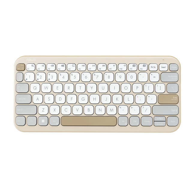 ASUS Marshmallow KW100 keyboard Home Bluetooth QWERTY US English Beige