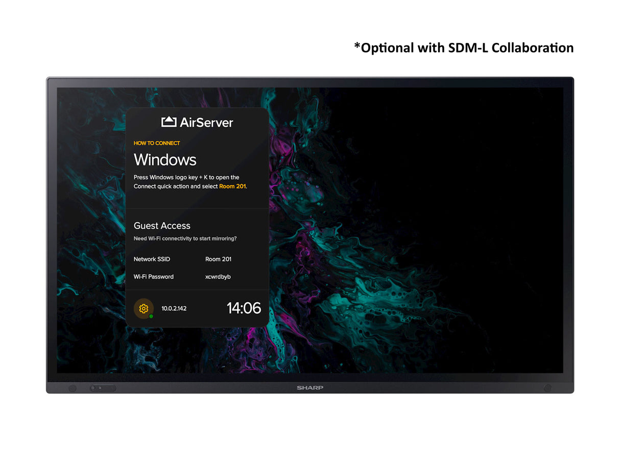 Sharp PN-LA652 Interactive flat panel 165.1 cm (65") LCD 450 cd/m² 4K Ultra HD Black Touchscreen