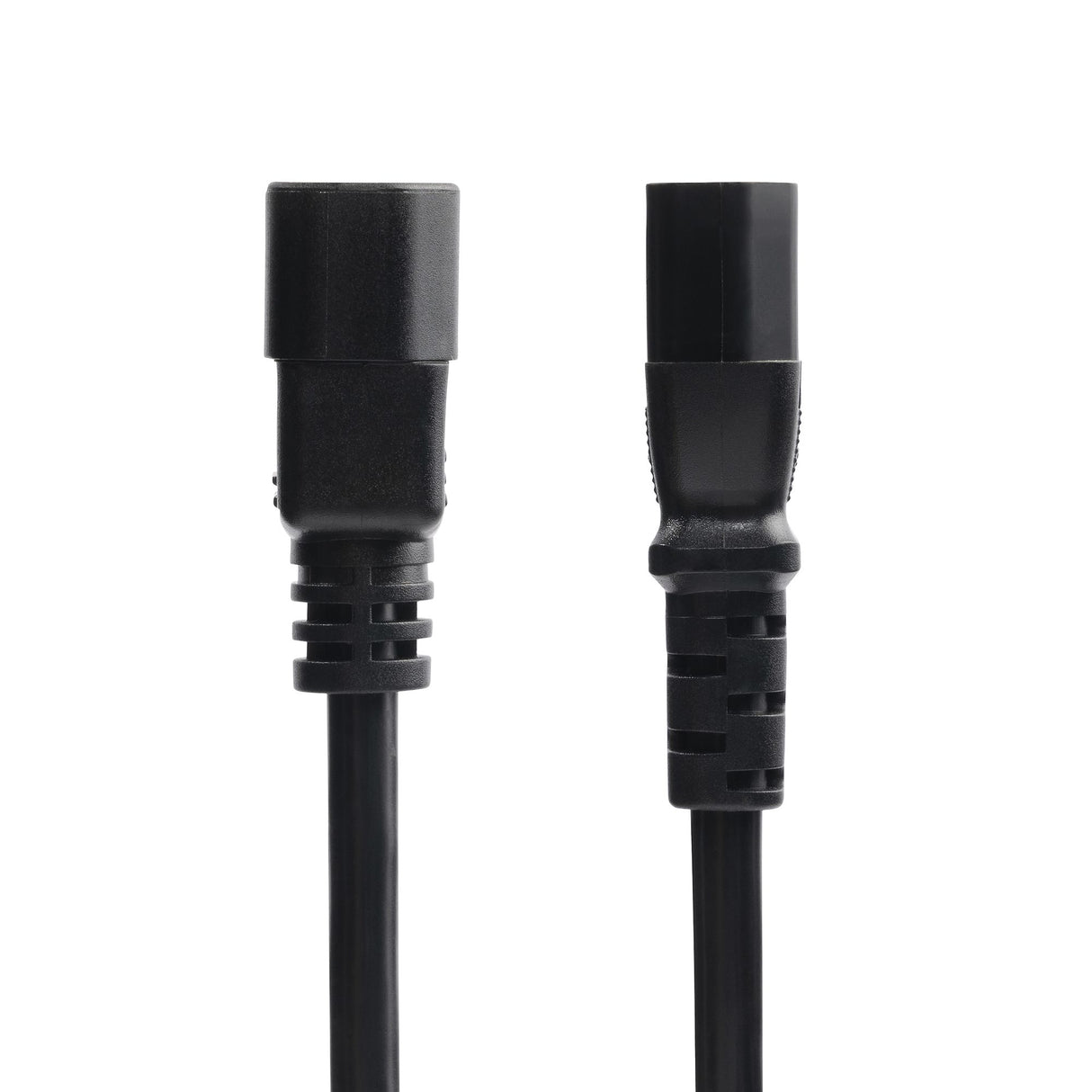 StarTech.com 2ft (60cm) Power Extension Cord, C14 to C13 PDU Power Cord, 10A 250V, 18AWG, Black Extension Cable, AC Power Cable for PDU/Power Supply, TAA Compliant, UL Listed
