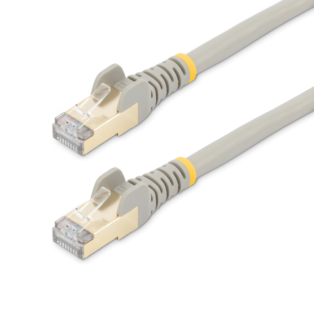 StarTech.com 4ft CAT6a Ethernet Cable - 10 Gigabit Shielded Snagless RJ45 100W PoE Patch Cord - 10GbE STP Network Cable w/Strain Relief - Gray Individually Tested/Wiring is UL Certified/TIA
