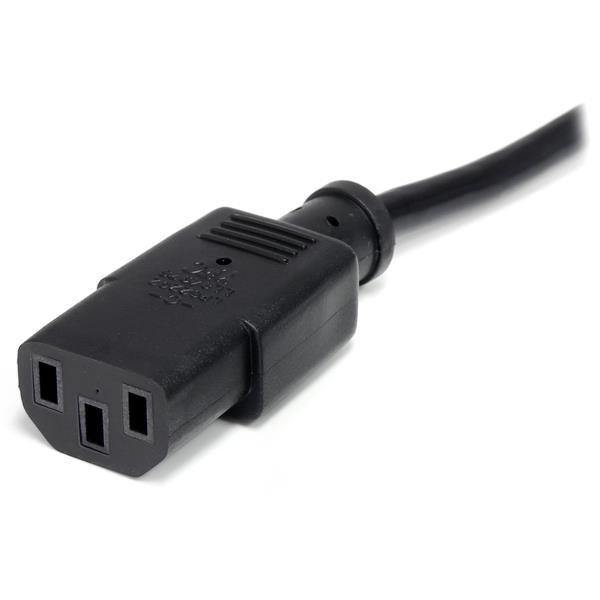StarTech.com 15ft (4.5m) Computer Power Cord, NEMA 5-15P to C13, 10A 125V, 18AWG, Black Replacement AC Power Cord, Printer Power Cord, PC Power Supply Cable, Monitor Power Cable - UL Listed